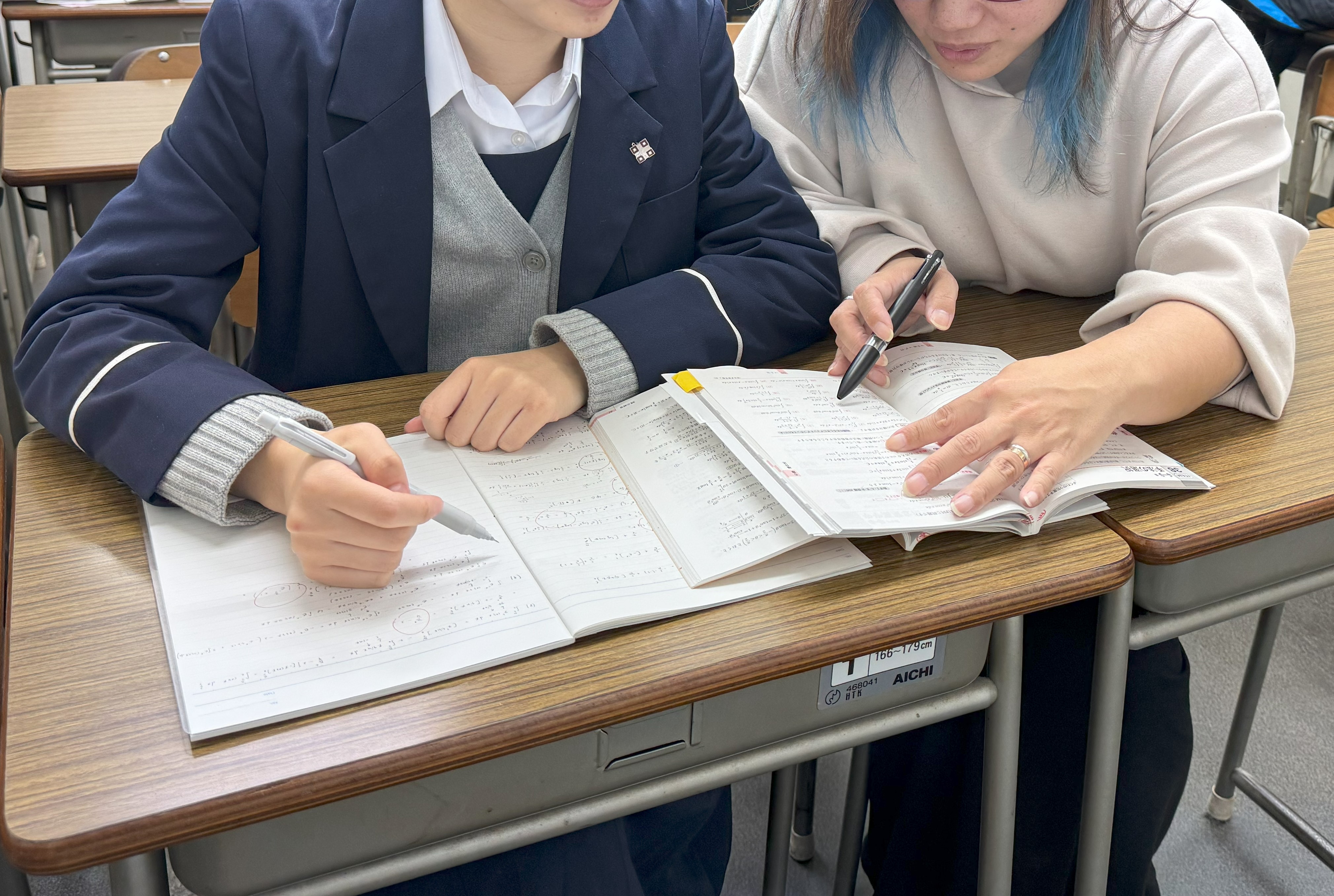 東川塾の個別指導の様子